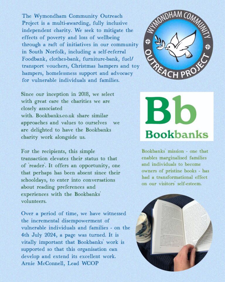 Read about our work with Bookbanks 📚 🕊